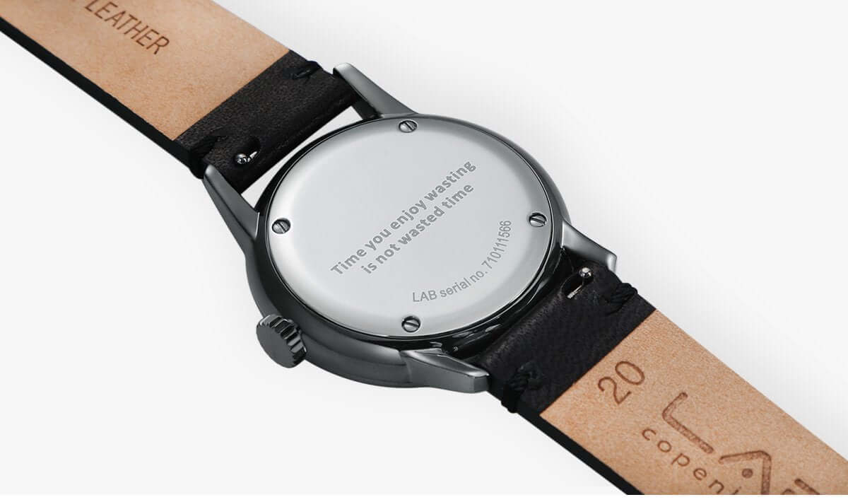 LAB by LAB Copenhagen Watch Case Back Engraving Time