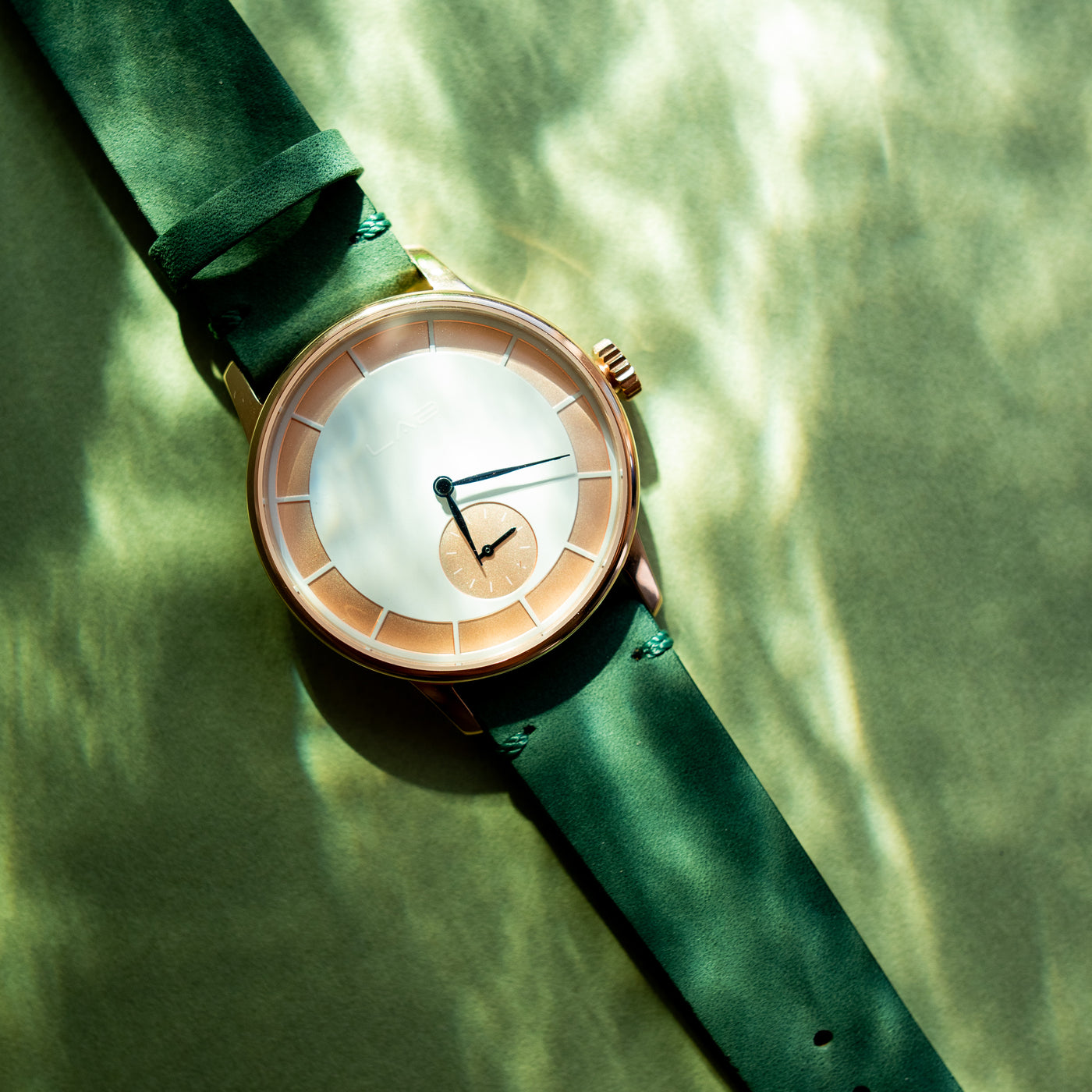 LAB by LAB Copenhagen watch rose gold white green black