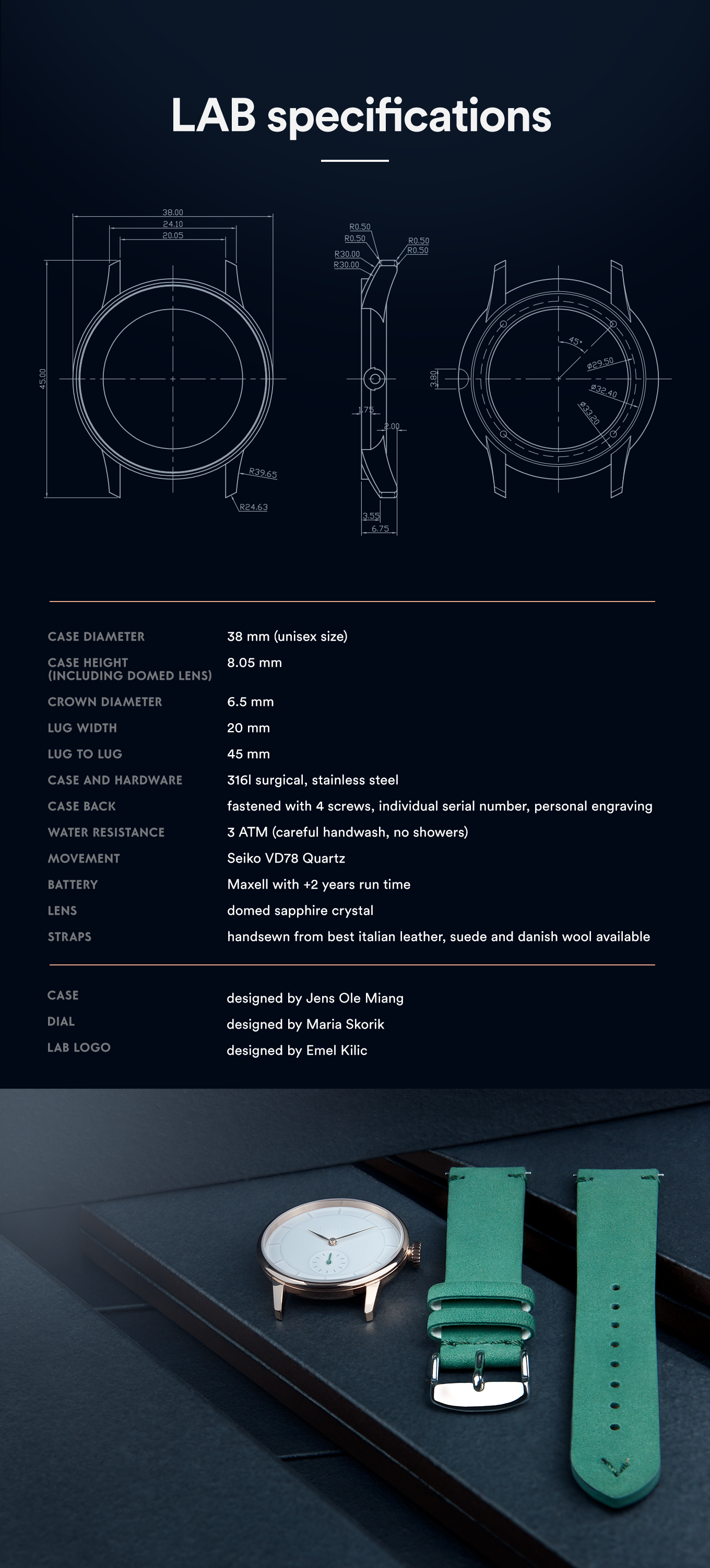 LAB by LAB Copenhagen Specifications