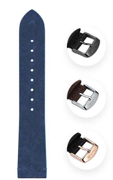 LAB by LAB Copenhagen Watch Strap Ocean Blue Suede