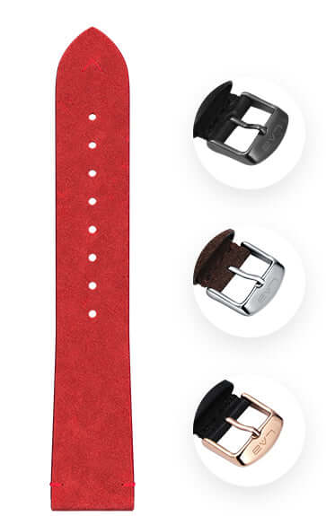 LAB by LAB Copenhagen Watch Strap Red Suede